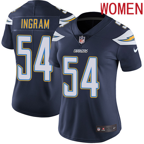 2019 Women Los Angeles Chargers #54 Ingram blue Nike Vapor Untouchable Limited NFL Jersey->women nfl jersey->Women Jersey